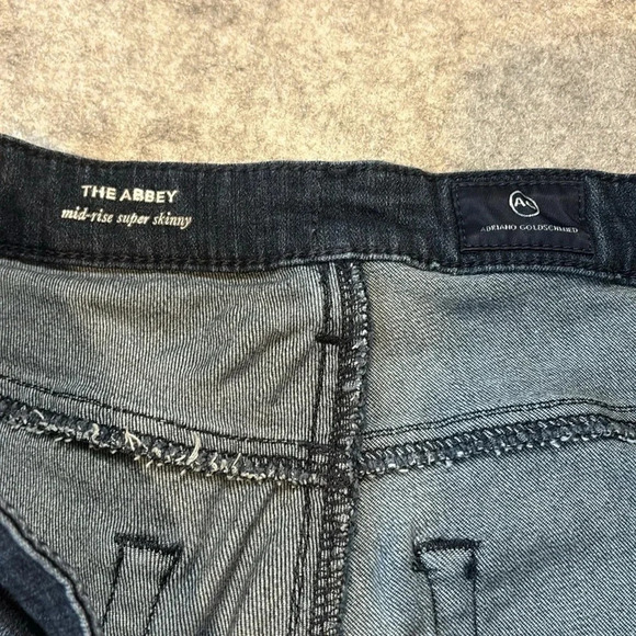 AG Jeans, The Abbey Mid Rise Super Skinny. Size 29R,  Dark Wash. - Picture 11 of 13